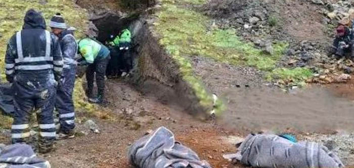 Hallan sin vida a tres jóvenes en socavón de minería artesanal en Oropesa